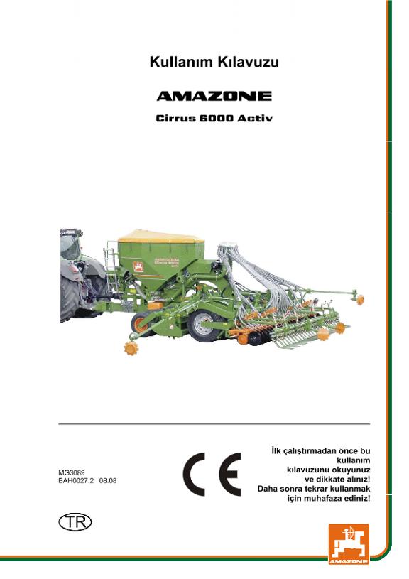 Kullanım kılavuzu CIRRUS 6000 ACTIV