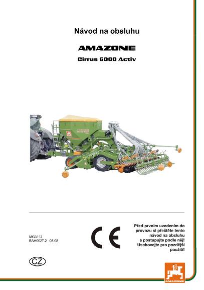 Návod na obsluhu CIRRUS 6000 ACTIV