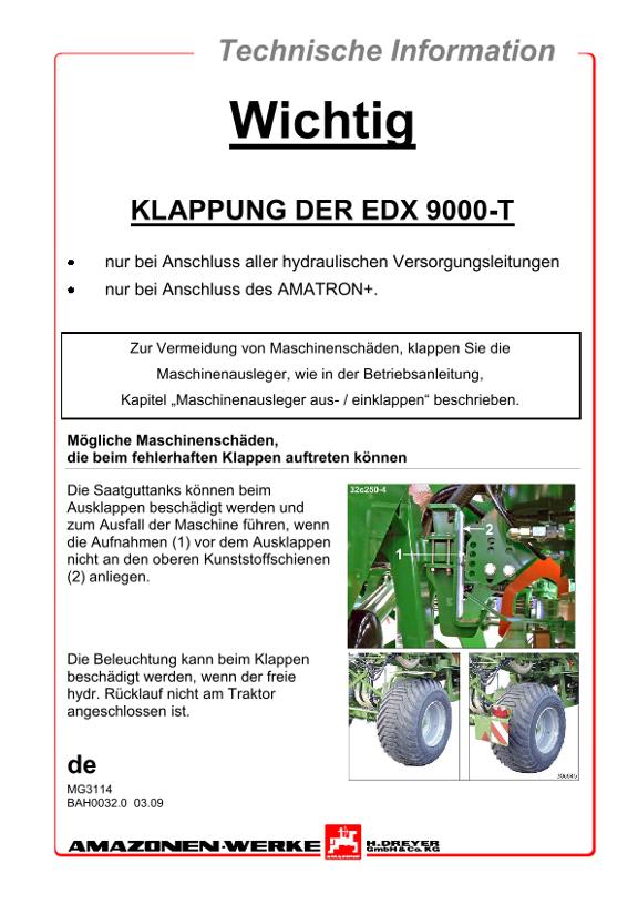 Betriebsanleitung EDX 9000-T KLAPPUNG