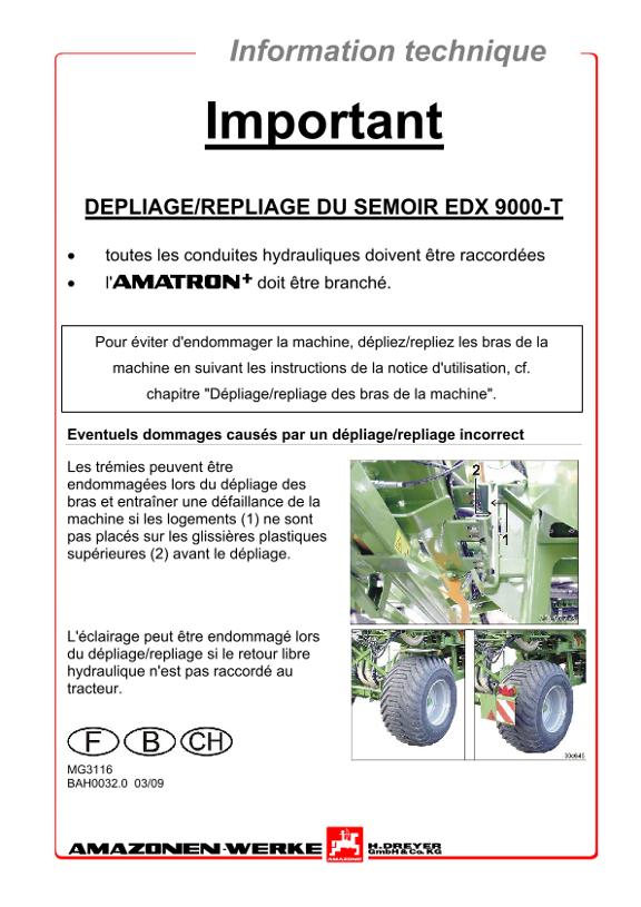 Notice d'utilisation EDX 9000-T KLAPPUNG