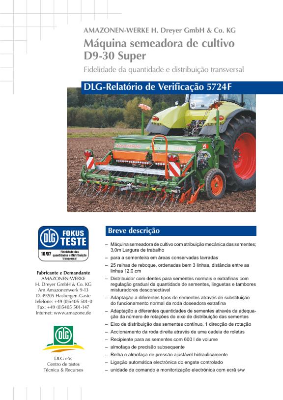 DLG-Relatório de Verificação 5724F Amazone D9