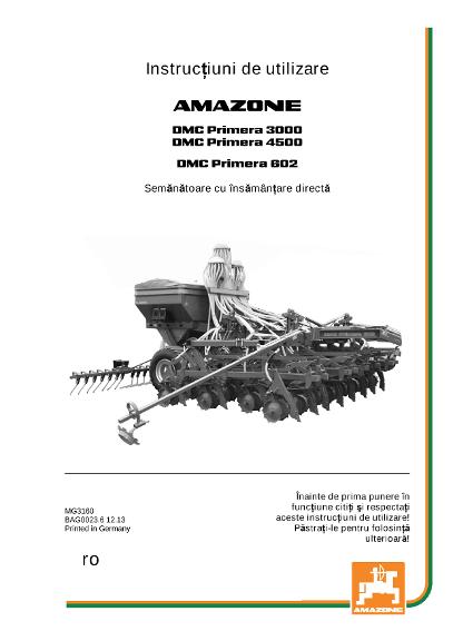 Instrucţiuni de utilizare DMC 3000/4500/602