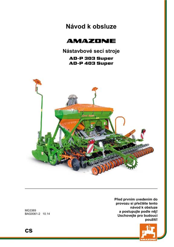 Návod na obsluhu AD-P 303/403 SUPER