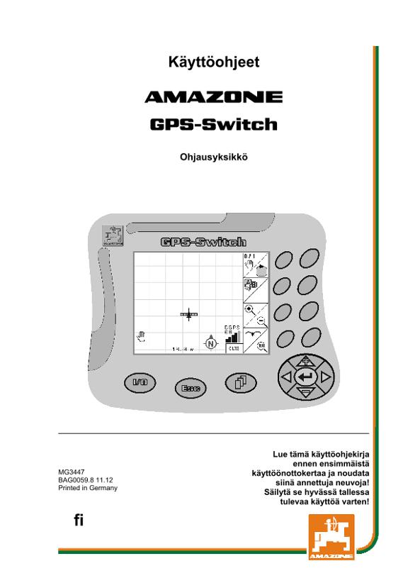 Käyttöohjekirja GPS-SWITCH 