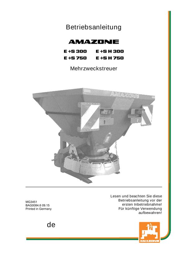 Betriebsanleitung E+S 300/750 