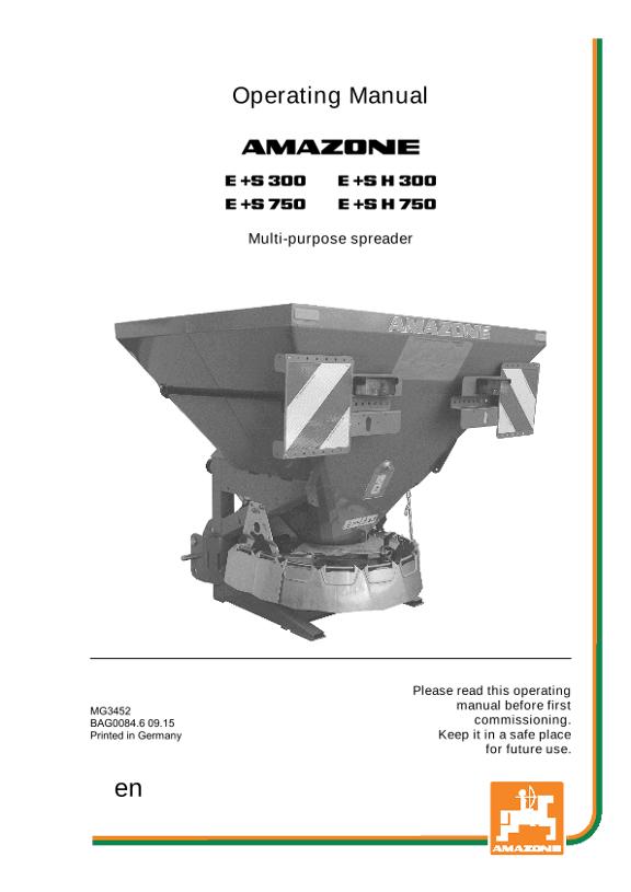 Operation manual E+S 300/750 