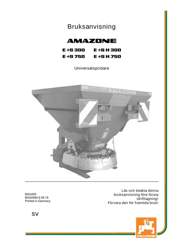 Instruktionsbok E+S 300/750 