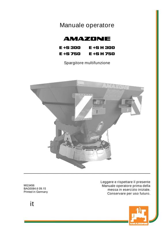 Manuale di intruzioni E+S 300/750