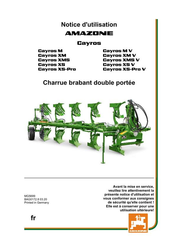 Notice d'utilisation CAYROS