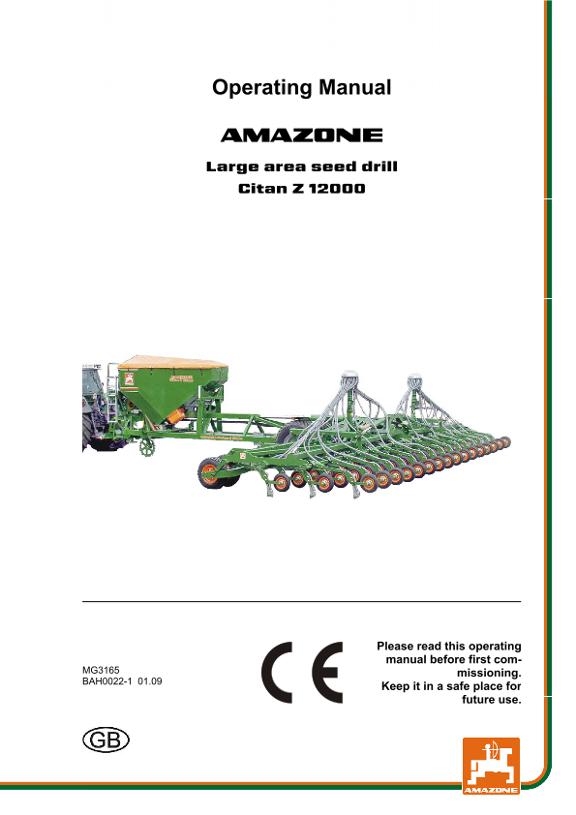 Operation manual CITAN Z 12000