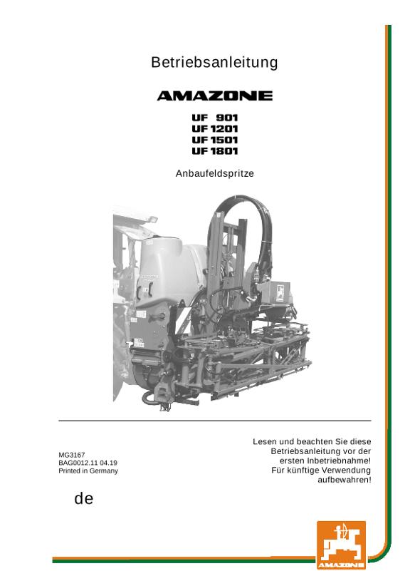 Betriebsanleitung UF 901/1201