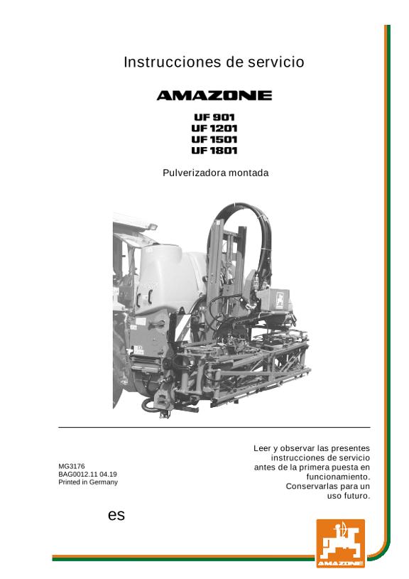 Manual del operador UF 901/1201/1501/1801