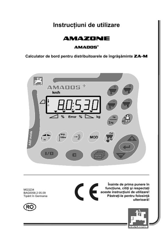 Instrucţiuni de utilizare AMADOS+