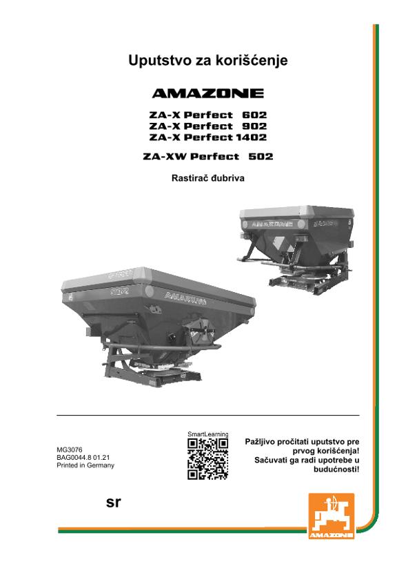 Uputstvo za korišćenje ZA-X 6/9/1402 / ZA-XW 502 PERFECT