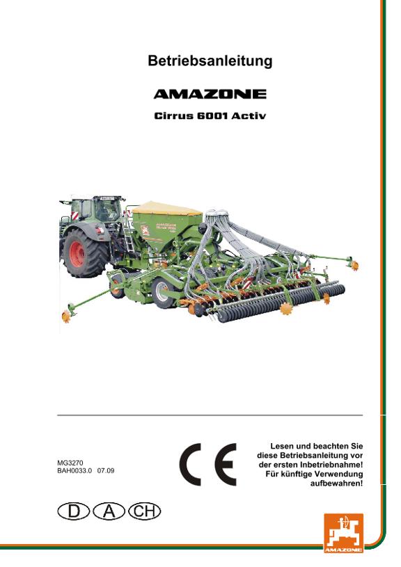 Betriebsanleitung CIRRUS 6001 ACTIV