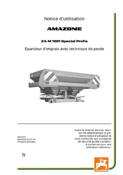 Notice d'utilisation ZA-M PROFIS