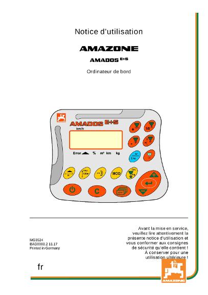 Notice d'utilisation AMADOS E+S 