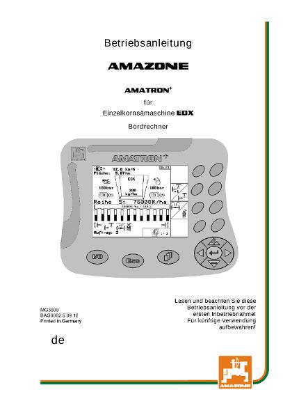 Betriebsanleitung AMATRON+ F.EDX