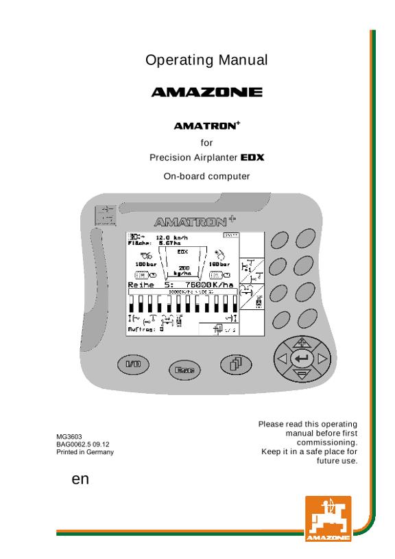 Operation manual AMATRON+ F.EDX 