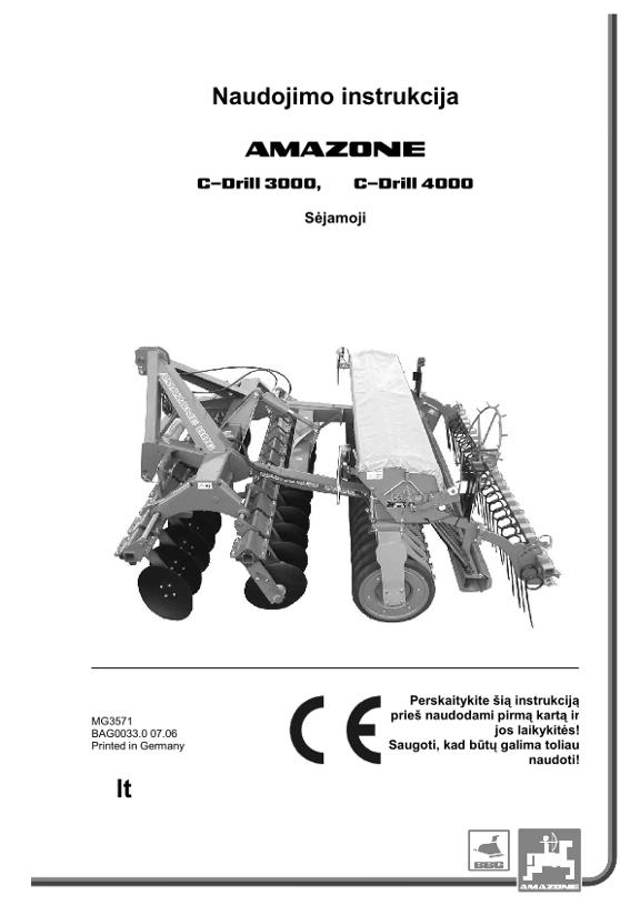 Naudojimo instrukcija C-DRILL 