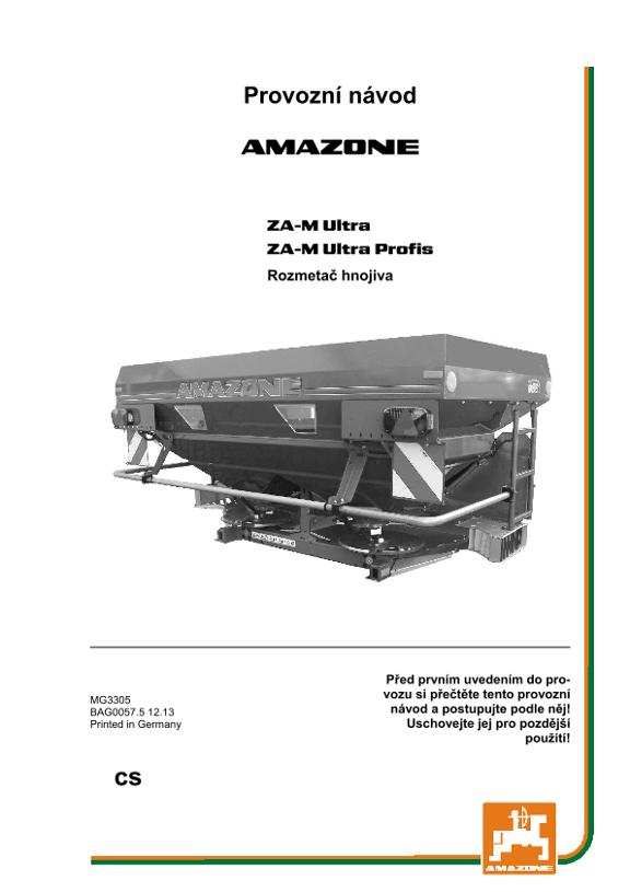 Návod na obsluhu ZA-M ULTRA / ULTRA PROFIS