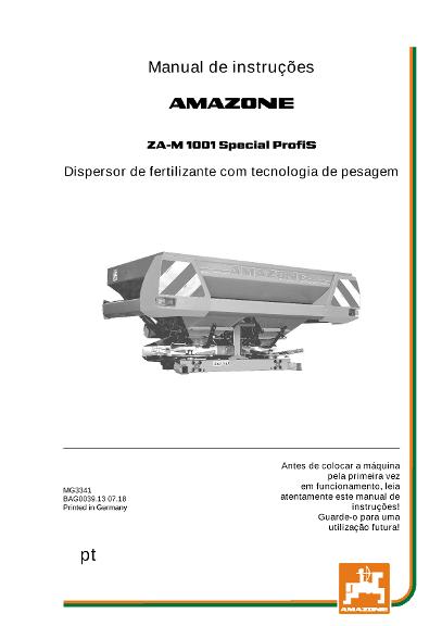 Manual de Instruções ZA-M PROFIS