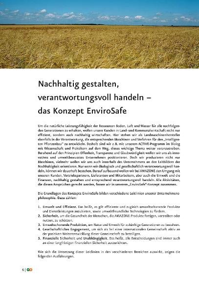 GO Neuheiten 2010 - EnviroSafe – Nachhaltig gestalten, verantwortungsvoll handeln