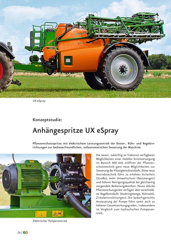 GO Neuheiten 2010 - Anhängespritze UX eSpray (LED-Einzeldüsen-Beleuchtung)