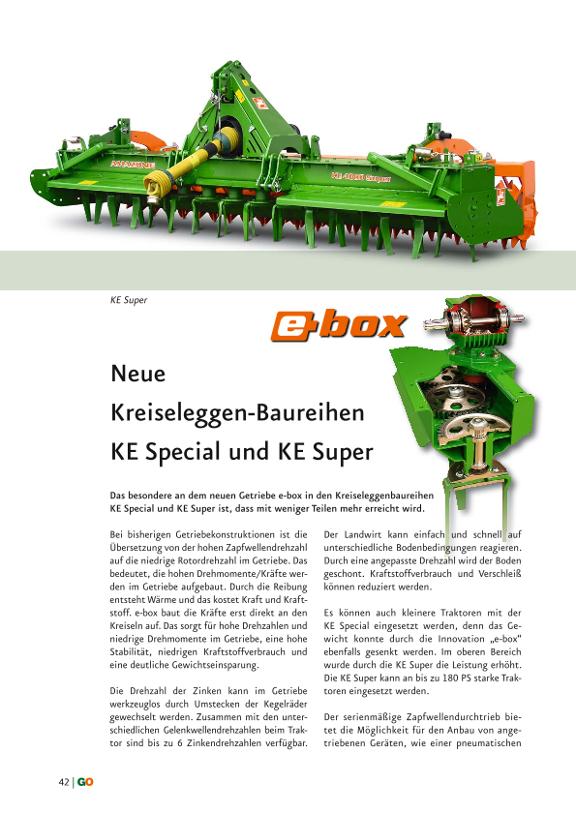 GO Neuheiten 2010 - Neue Kreiseleggen-Baureihen KE Special und KE Super