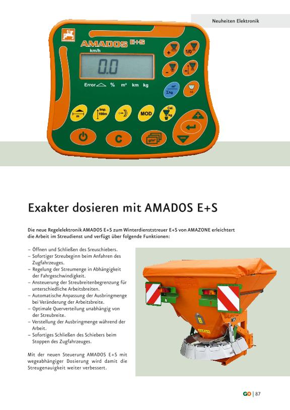 GO Neuheiten 2010 - Exakter dosieren mit AMADOS E+S