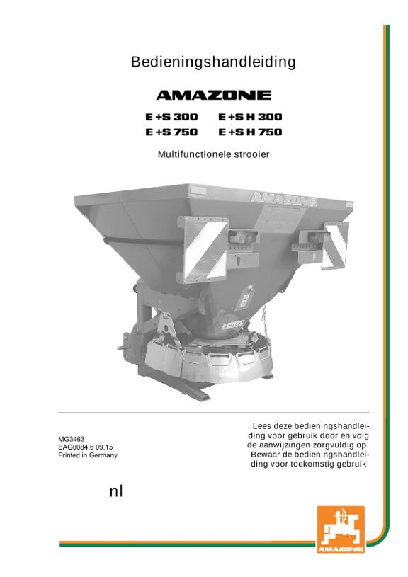 Bedieningshandleiding E+S 300/750  