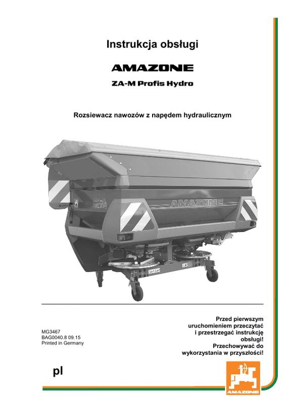 Instrukcja obsługi ZA-M PROFIS HYDRO 