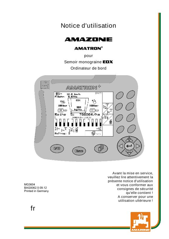 Notice d'utilisation AMATRON+ F.EDX 