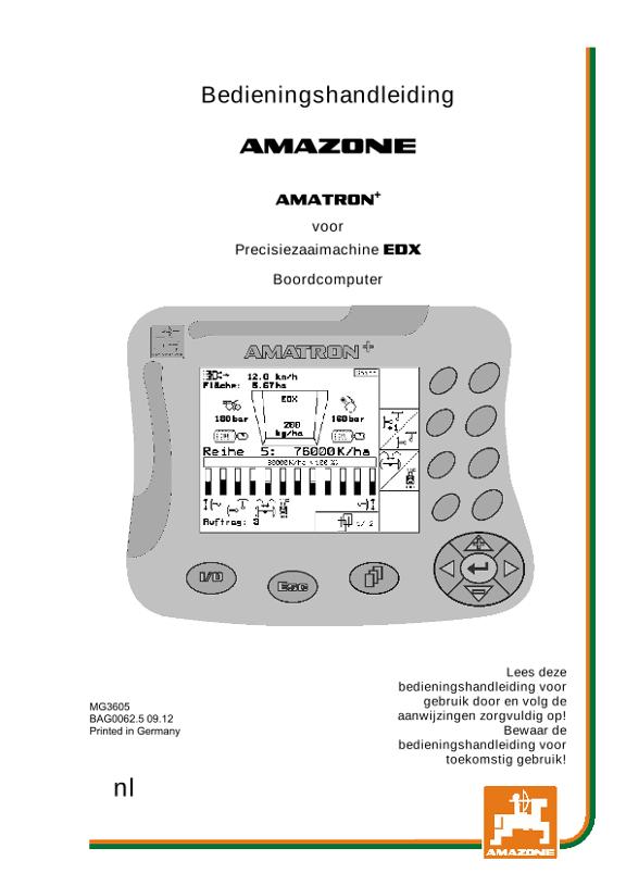 Bedieningshandleiding AMATRON+ F.EDX