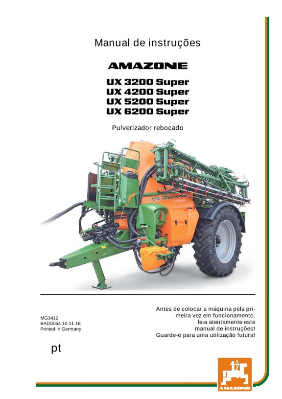 Manual de Instruções UX 3200/4200/5200/6200 SUPER
