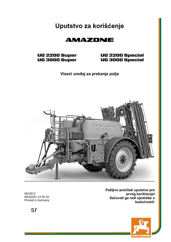 Uputstvo za korišćenje UG 2200/3000 SUPER/SPECIAL