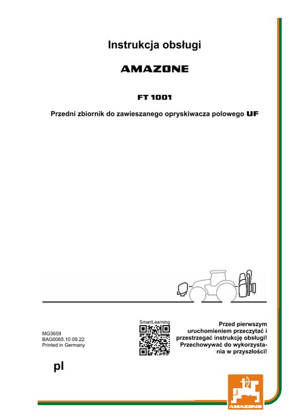 Instrukcja obsługi FRONTTANK FT 1001