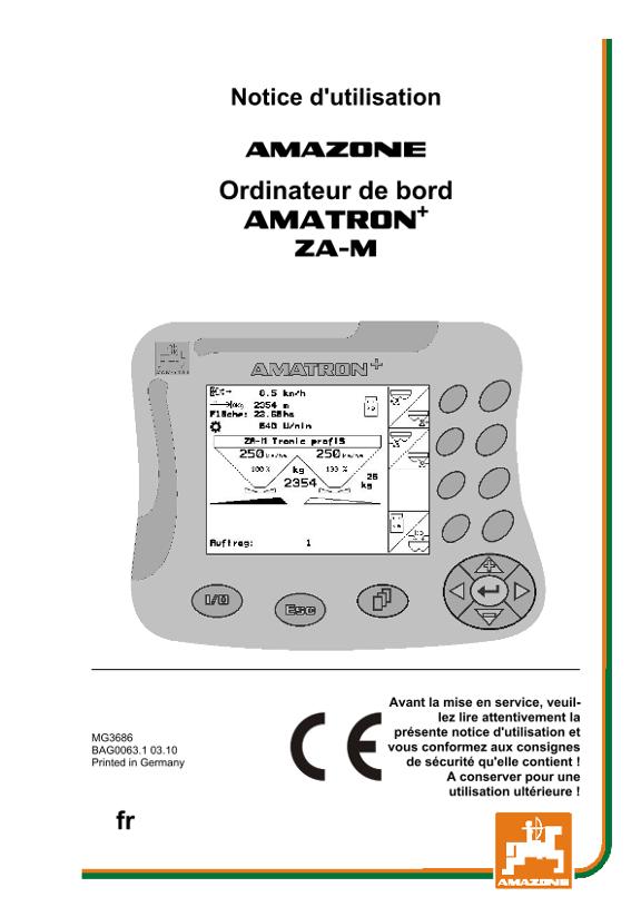 Notice d'utilisation AMATRON+ F.ZA-M 