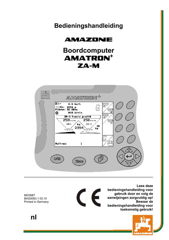 Bedieningshandleiding AMATRON+ F.ZA-M