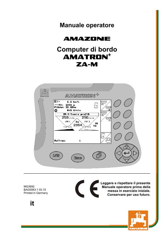 Manuale di intruzioni AMATRON+ F.ZA-M 