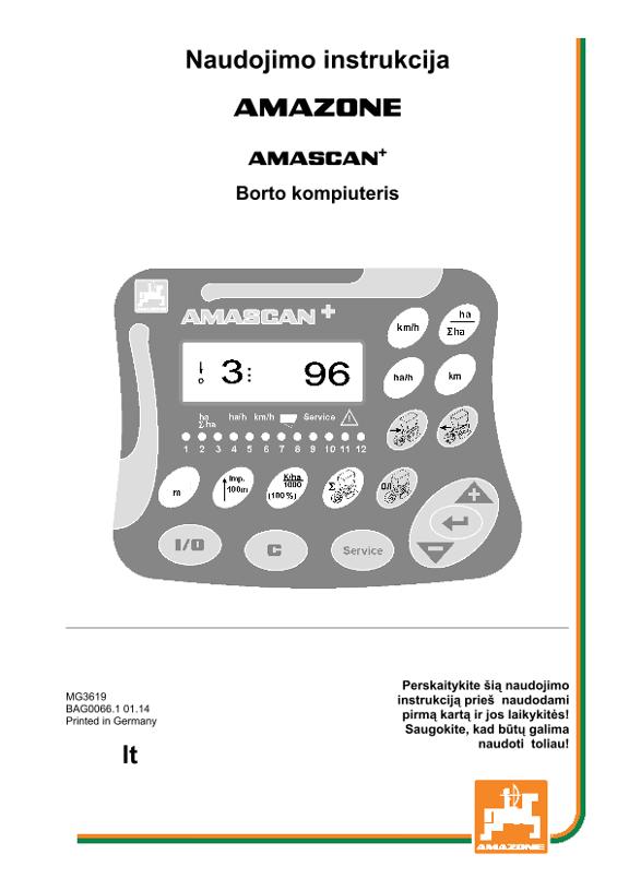 Naudojimo instrukcija AMASCAN+ 