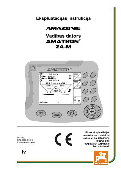 Ekspluatācijas instrukcija AMATRON+ F.ZA-M 