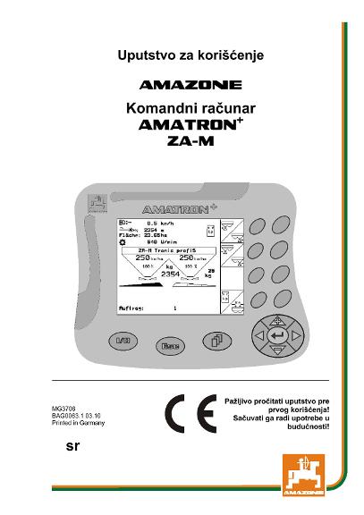 Uputstvo za korišćenje AMATRON+ F.ZA-M