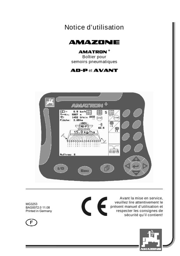 Notice d'utilisation AMATRON+ for AD-P / AVANT