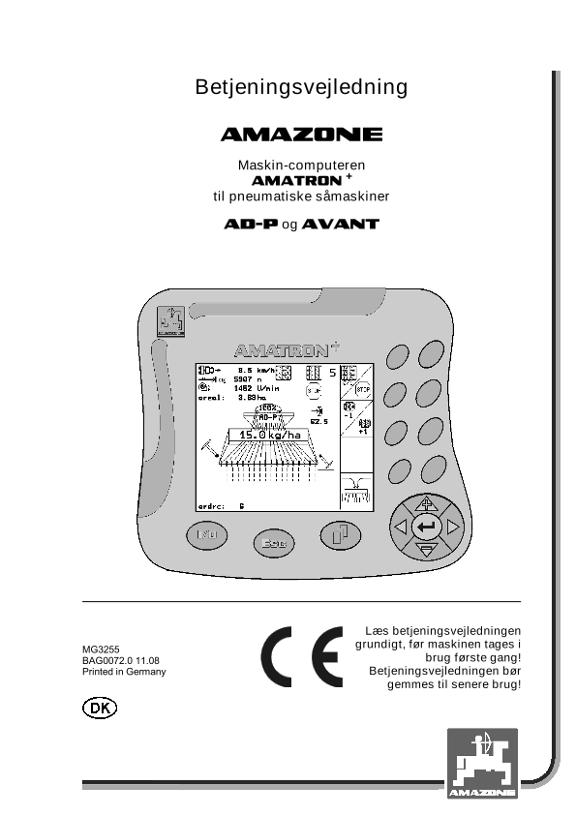 Brugsanvisning AMATRON+ for AD-P / AVANT