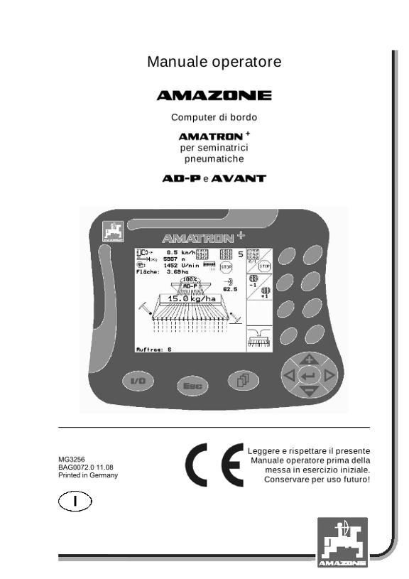 Manuale di intruzioni AMATRON+ for AD-P / AVANT