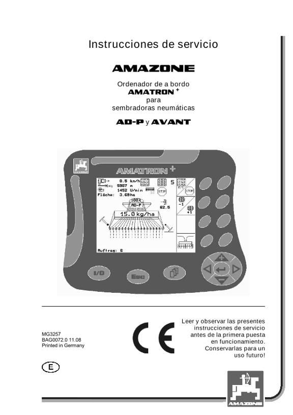 Manual del operador AMATRON+ for AD-P / AVANT