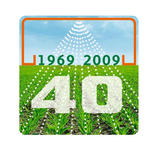 Aufkleber 40 Jahre Pflanzenschutz 150 mm