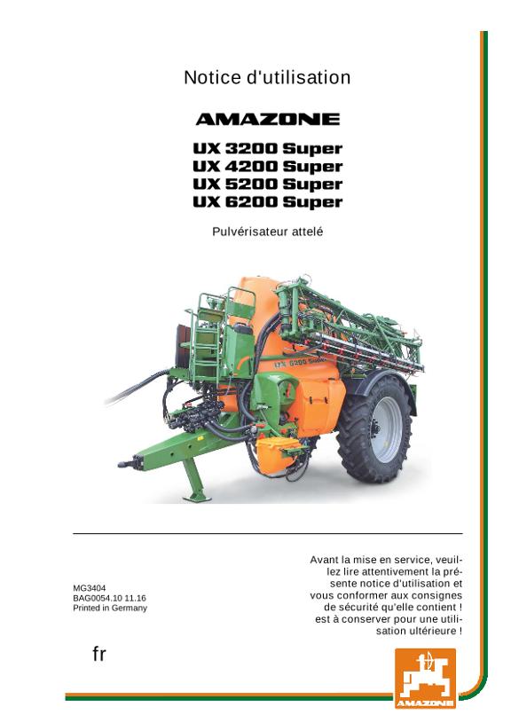 Notice d'utilisation UX 3200/4200/5200/6200 SUPER