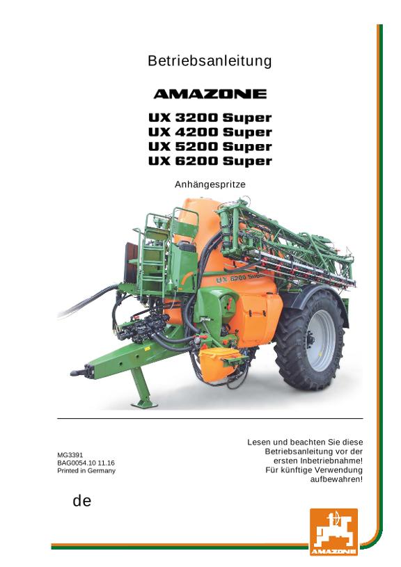 Betriebsanleitung UX 3200/4200/5200/6200 SUPER